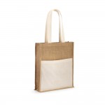 Obrázek  Jutová taška a kapsa ze 100% bavlny - přírodní