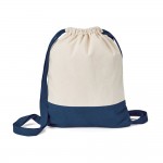 Obrázek  100% bavlněná stahovací taška - námořnická modrá