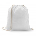 Obrázek  100% bavlněná stahovací taška - bílá