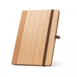 Obrázek  Zápisník A5 s tvrdými deskami z bambusu a korku - přírodní