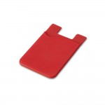 Obrázek  Silikonové pouzdro na kartu smartphonu - červená