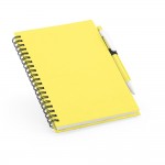 Obrázek  Spirálový zápisník B6 z recyklovaného papíru - žlutá