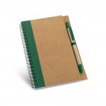 Obrázek  Spirálový zápisník B6 s recyklovaným papírem - zelená
