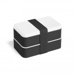 Obrázek  Pevně uzavíratelná krabička 1360 mL s příborem - černá