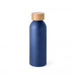 Obrázek  Hliníková láhev s bambusovým víčkem 550 ml - námořnická modrá