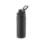 Obrázek  90% recyklovaná hliníková láhev s PP uzávěrem - černá