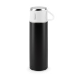 Obrázek Dvouplášťová láhev z nerezové oceli (90% recyklace) s matným povrchem 490 ml - černá