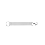 Obrázek SADA SUBLIMAČNÍ KRÁTKÁ LANYARD II DUO (20 mm) s očkem ? 32 mm a karabinou 20 mm - 301 - bílá