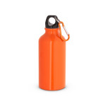 Obrázek Hliníková sportovní láhev s karabinou 400 ml - oranžová