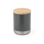 Obrázek Dvoustěnný nerezový (36% recyklace) vakuově izolovaný kelímek 370 ml - tmavě šedá