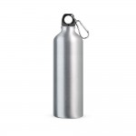 Obrázek  Hliníková sportovní láhev s karabinou 750 ml - saténově stříbrná