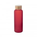 Obrázek  Láhev z borosilikátového skla v matném provedení 500 ml - červená