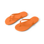 Obrázek Pohodlné pantofle s podrážkou z PE a páskem z PVC - oranžová