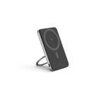 Obrázek Magnetická powerbanka 5 000 mAh s 15W superrychlou bezdrátovou nabíječkou z recyklovaného ABS (100% rABS) se stojánkem - tmavě šedá