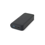 Obrázek Powerbanka 20 000 mAh z recyklovaného ABS (100% rABS) s 15W superrychlou bezdrátovou nabíječkou - černá
