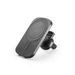 Obrázek Držák smartphonu do auta s bezdrátovou magnetickou nabíječkou 15W ve recyklovaného ABS (100% rABS) - černá