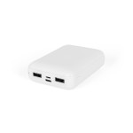Obrázek Powerbanka 10 000 mAh ve recyklovaného ABS (100% rABS) - bílá