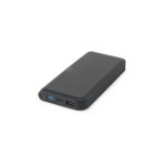Obrázek Powerbanka 10 000 mAh z recyklovaného ABS (100% rABS) s 15W superrychlou bezdrátovou nabíječkou - černá