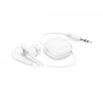 Obrázek  Výsuvná sluchátka s kabelem - bílá