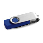 Obrázek USB flash disk 16 GB s kovovým klipem - královská modrá
