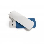 Obrázek  8GB USB flash disk s kovovým klipem - modrá