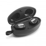 Obrázek  Bezdrátová nabíječka ze zinku a bezdrátová sluchátka z kovu a ABS akrylu - stříbrná