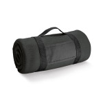 Obrázek Fleecová deka s odnímatelnou rukojetí (180 g/m?) - černá
