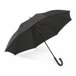 Obrázek  190T pongee deštník se skleněnými tyčemi - černá