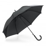 Obrázek  Polyesterový deštník 190T s pogumovanou rukojetí - černá