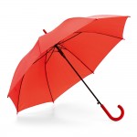 Obrázek  Polyesterový deštník 190T s pogumovanou rukojetí - červená