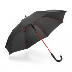 Obrázek  Polyesterový deštník s rukojetí a skleněnými tyčemi - červená