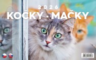 Obrázek Stolní kalendář Kočky – Mačky CZ/SK