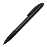 Obrázek Černé plast. kuličkové pero s pryžovým úchopem 