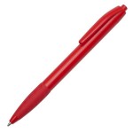 Obrázek Červené plast. kuličkové pero s pryžovým úchopem 