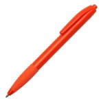 Obrázek Oranžové plast. kuličkové pero s pryžovým úchopem 