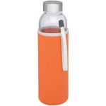Obrázek Oranžová skleněná sportovní láhev, 500ml