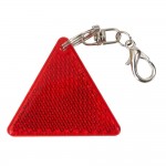 Obrázek Červená trojúhelníková odrazka s karabinou