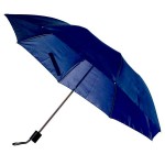 Obrázek Modrý skládací deštník s manuálním otevíráním