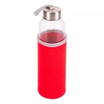 Obrázek Skleněná láhev 500 ml s červeným neopren. obalem