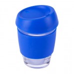 Obrázek Modrý šálek na kávu z borosilikátového skla 350 ml