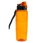 Obrázek Oranžová sportovní lahev z plastu 700 ml s poutkem