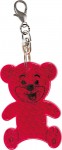 Obrázek Odrazka s karabinou - červený medvídek