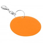 Obrázek Reflexní přívěsek s karabinou - oranžové kolečko