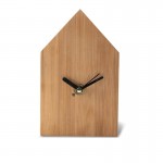 Obrázek Stolní hodiny z bambusu ve tvaru domu