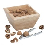 Obrázek Kovový louskáček na ořechy s miskou