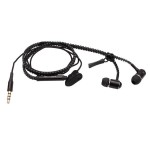 Obrázek Špuntová sluchátka s kabelem na zip černá