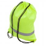 Obrázek Stahovací batoh s reflexním páskem, žlutý