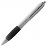 Obrázek Stříbrnočerné kuličkové pero s úchopem