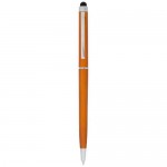 Obrázek Oranžové štíhlé plastové pero AX se stylusem