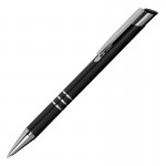 Obrázek Černé hliníkové pero se třemi stříbr. proužky